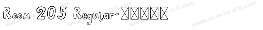 Room 205 Regular字体转换